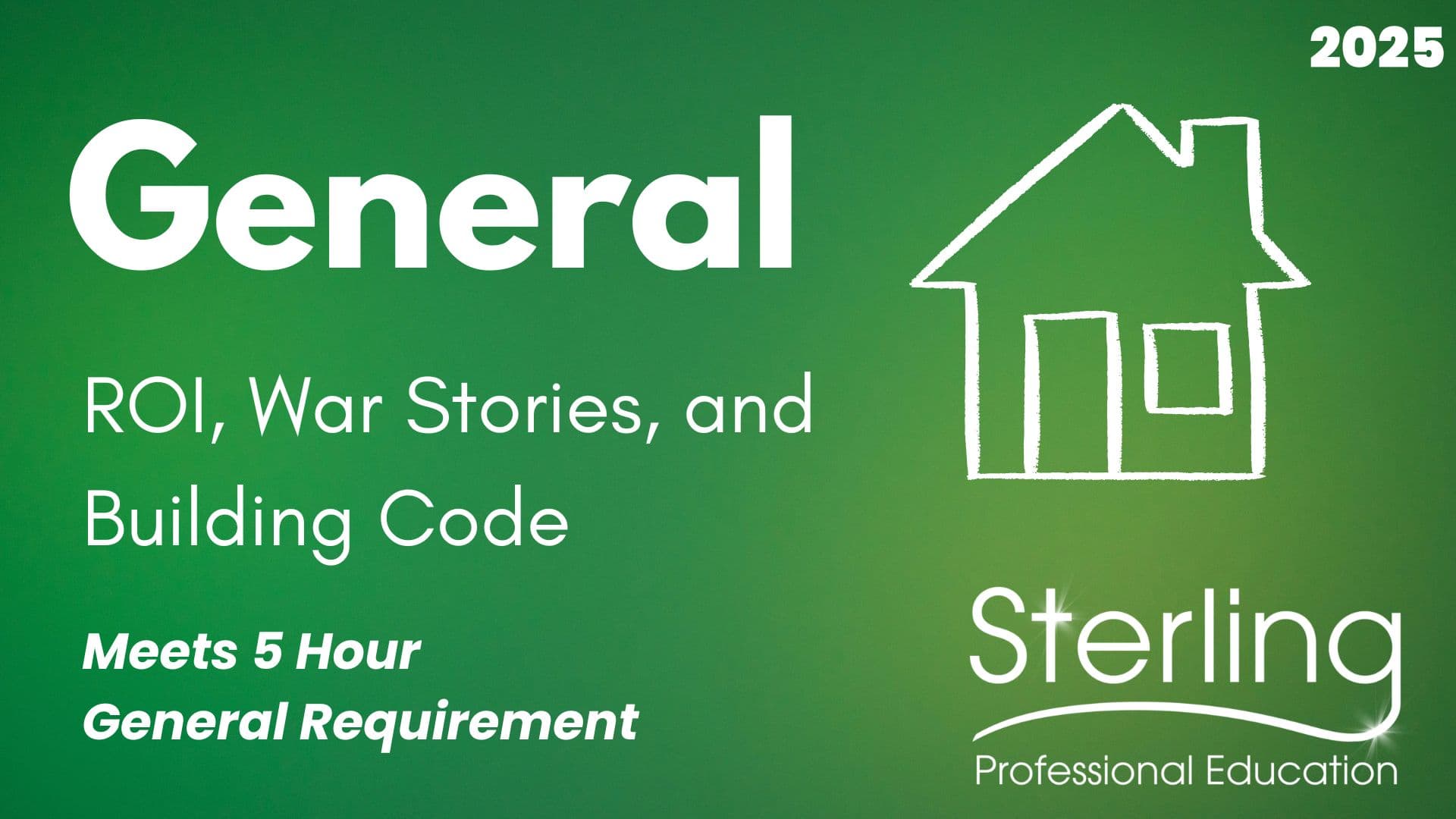 General: ROI, War Stories, & Building Code