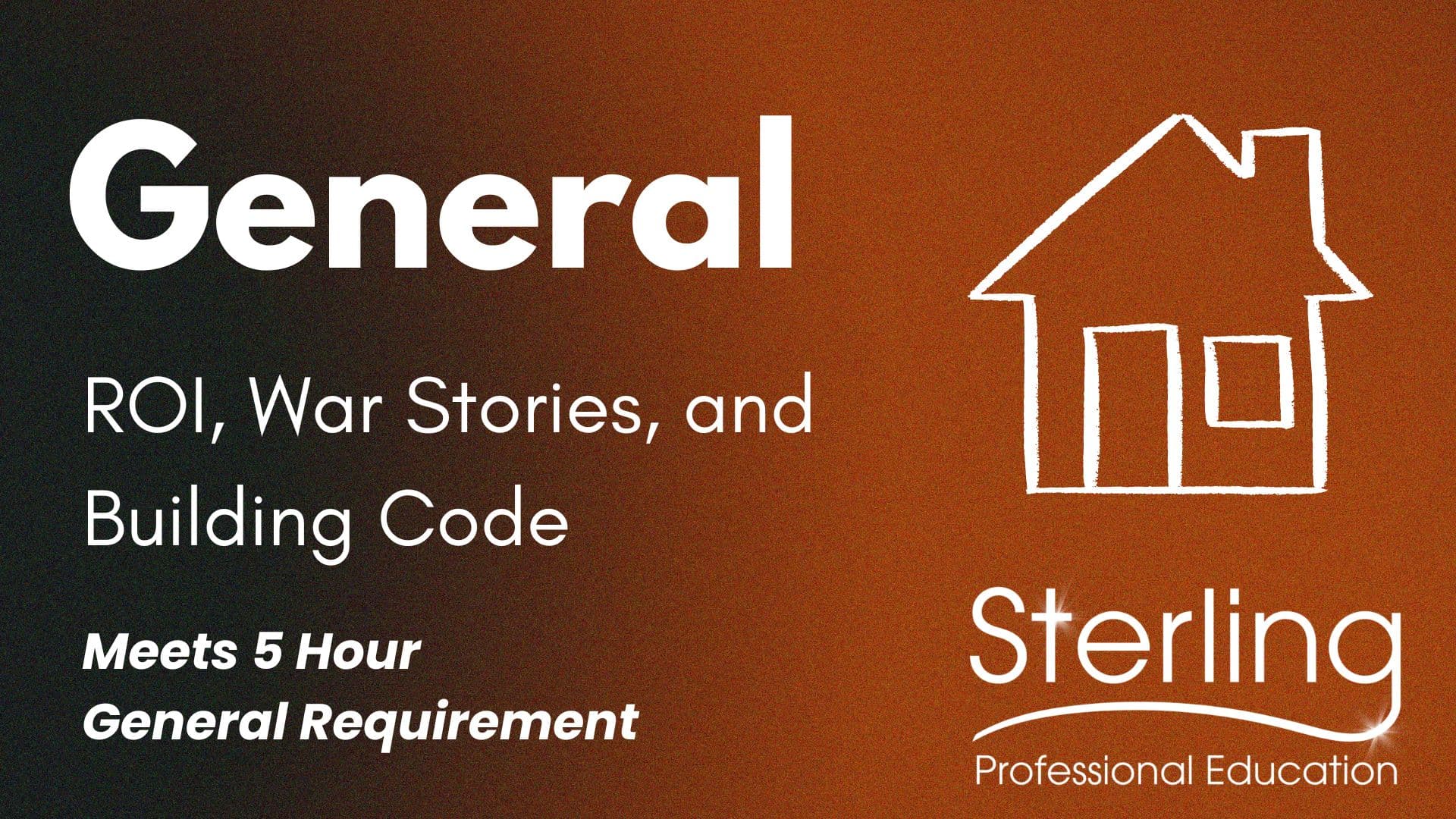 General: ROI, War Stories, & Building Code